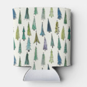 モダンクリスマスの木のパ図解入りの、写真付きのターン 缶クーラー (裏面)