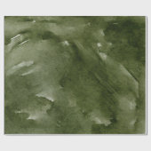 モダンクリスマスの水色グリーン ラッピングペーパー (フラット)