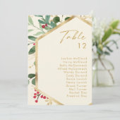 モダンクリスマスの緑のクリームの表の番号グラフ (スタンド正面)