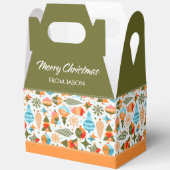 モダンクリスマスの親愛なる箱 フェイバーボックス (見開き)