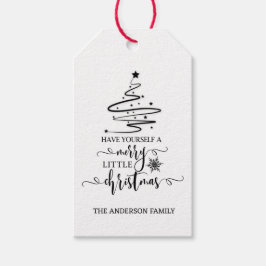 モダンクリスマスは少しメリーだ ギフトタグ