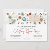 モダンクリスマスオープンハウスフェスティバルウィンターホリデイ 招待状 (正面)