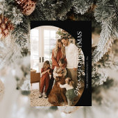 モダンクリスマスカード3家族写真クリスマス 招待状