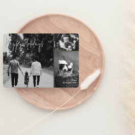 モダンクリスマスカード | オリーブトレンディーコラージュ シーズンカード