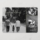 モダンクリスマスカード | オリーブトレンディーコラージュ シーズンカード (正面)