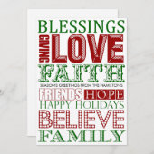 モダンクリスマスカード シーズンカード (正面/裏面)