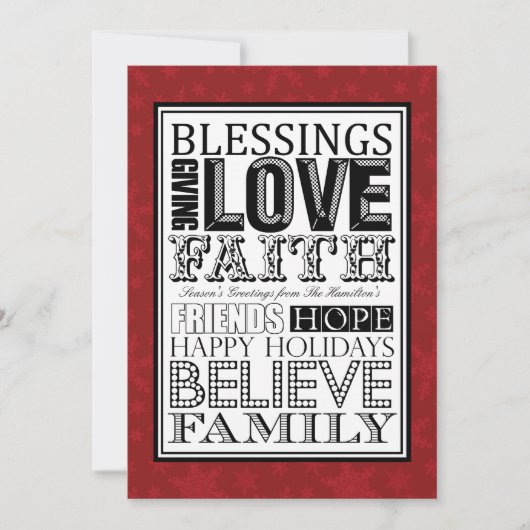 モダンクリスマスカード シーズンカード (正面)