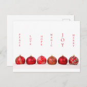 モダンクリスマスカード ポストカード (正面/裏面)