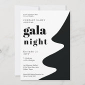 モダンクリスマスガラパーティー 招待状 (正面)