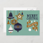 モダンクリスマスグリーティングカード シーズンポストカード (正面/裏面)