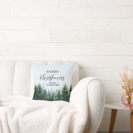 モダンクリスマスグリーン |メリークリスマス クッション