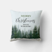 モダンクリスマスグリーン |メリークリスマス クッション (裏面)