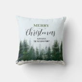 モダンクリスマスグリーン |メリークリスマス クッション (正面)