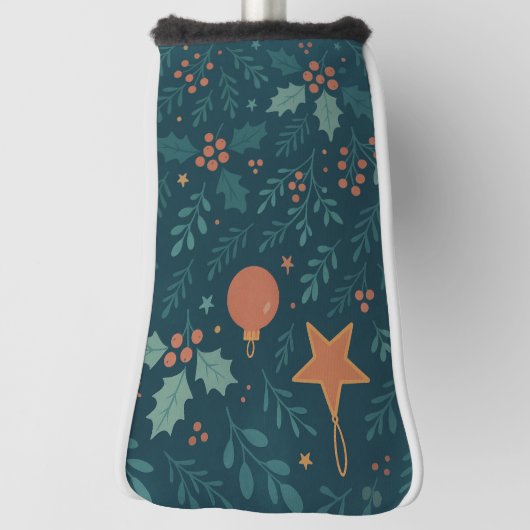 モダンクリスマスゴルフヘッドカバー – トレンディー休日 ゴルフヘッドカバー (回転90)