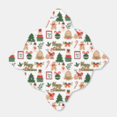 モダンクリスマスサンタとジンジャーブレッド フェイバーボックス (折り畳みなし)