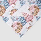 モダンクリスマスジンジャーブレッドハウスキュートパステル 薄葉紙 (詳細)