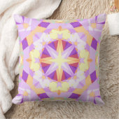 モダンクリスマススターフェスティバル紫金ゴールド黄 クッション (ブランケット)