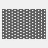 モダンクリスマススノーフレークスツリーズフェスティバルホリデー ラッピングペーパーシート (正面2)