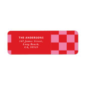 モダンクリスマスチミニマルェック ラベル (正面)