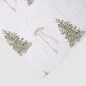 モダンクリスマスツリーと可愛い弓パターン 薄葉紙 (詳細)