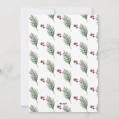 モダンクリスマスツリーのグリーティングカード シーズンカード (裏面)