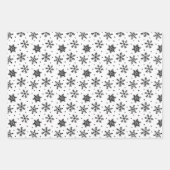 モダンクリスマスツリーのホリデーラッピング紙 ラッピングペーパーシート (正面3)