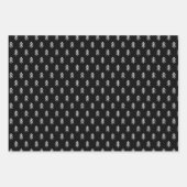 モダンクリスマスツリーのホリデーラッピング紙 ラッピングペーパーシート (正面)