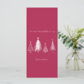 モダンクリスマスツリーの星 – 赤、白、金ゴールド、 メニュー (スタンド正面)