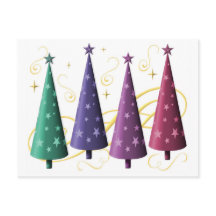 モダンクリスマスツリーはがき