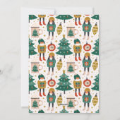 モダンクリスマスツリーオーナメントチョコレートフォト シーズンカード (裏面)