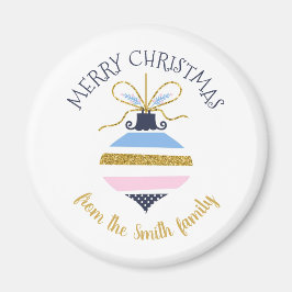 モダンクリスマスツリーオーナメントパーソナライズされた マグネット