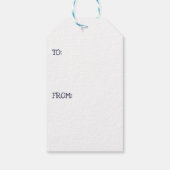 モダンクリスマスツリーオーナメント ギフトタグ (裏面)