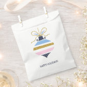 モダンクリスマスツリーオーナメント フェイバーバッグ (クリップ留めされた状態)