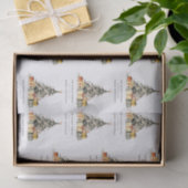 モダンクリスマスツリーギフトホリデーカード 薄葉紙 (ギフト)