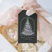 モダンクリスマスツリースケッチアーチボホホリデイ ギフトタグ