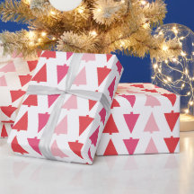 モダンクリスマスツリーズピンクパターン（の模様が）あるホリデー