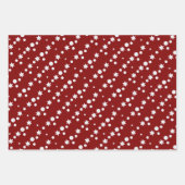 モダンクリスマスツリーズフェスティバル模様 ラッピングペーパーシート (正面3)