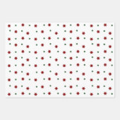 モダンクリスマスツリーズフェスティバル模様 ラッピングペーパーシート (正面2)