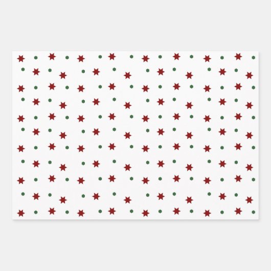 モダンクリスマスツリーズフェスティバル模様 ラッピングペーパーシート (正面2)