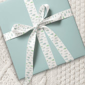 モダンクリスマスツリーズブルーグリーン サテンリボン