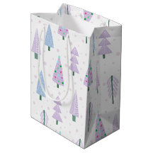 モダンクリスマスツリーズラベンダー抽象芸術パターン