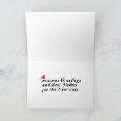 モダンクリスマスツリーズ赤(鳥)ショウジョウコウカンチョウ シーズンカード (内部)