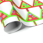 モダンクリスマスツリーパターン ラッピングペーパー (ロールコーナー)