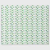 モダンクリスマスツリーパターン ラッピングペーパー (フラット)