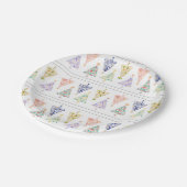 モダンクリスマスツリーパーティープレート- set 2 ペーパープレート (アングル)