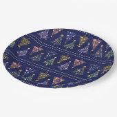 モダンクリスマスツリーパーティープレート- set 3 ペーパープレート (アングル)