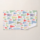 モダンクリスマスツリーファーム ハンドタオル (ハンドタオル)