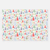 モダンクリスマスツリーファーム ラッピングペーパーシート (正面)