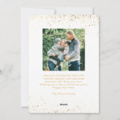 モダンクリスマスツリーフォトコラージュ シーズンカード (裏面)