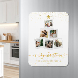 モダンクリスマスツリーフォトコラージュ マグネット
